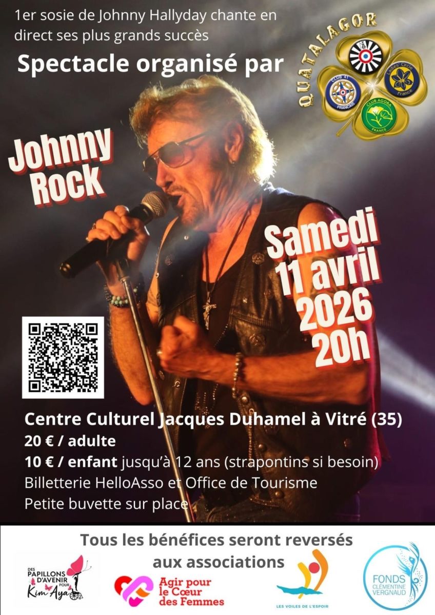 Johnny Rock 11 avril - centre culturel Jacques Duhamel ©Quatalagor Vitréen