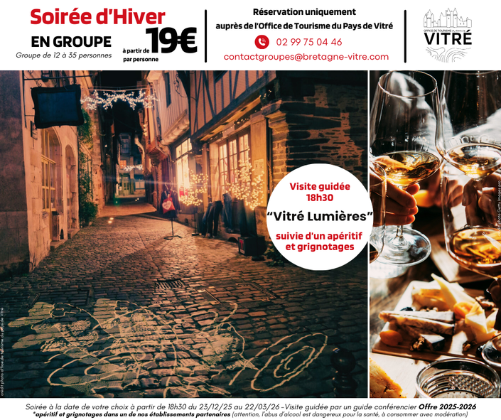 Hiver 2025 - Offre Groupes ©Office de Tourisme du Pays de Vitré