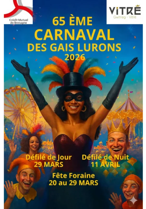 Affiche Carnaval des Gais Lurons 2026