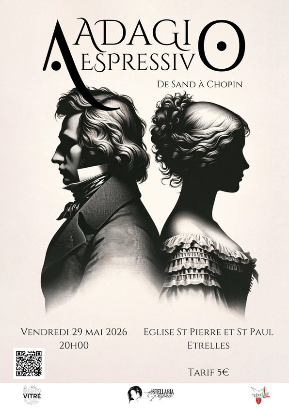 Affiche concert "De Sand à Chopin" 29 mai