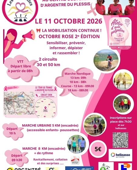 2ème édition Octobre Rose à Argentré-du-Plessis
