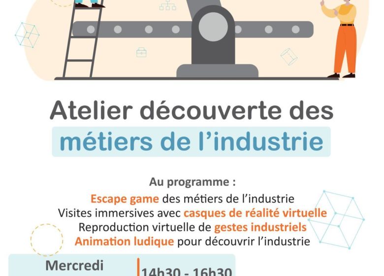 Atelier découverte des métiers de l’industrie