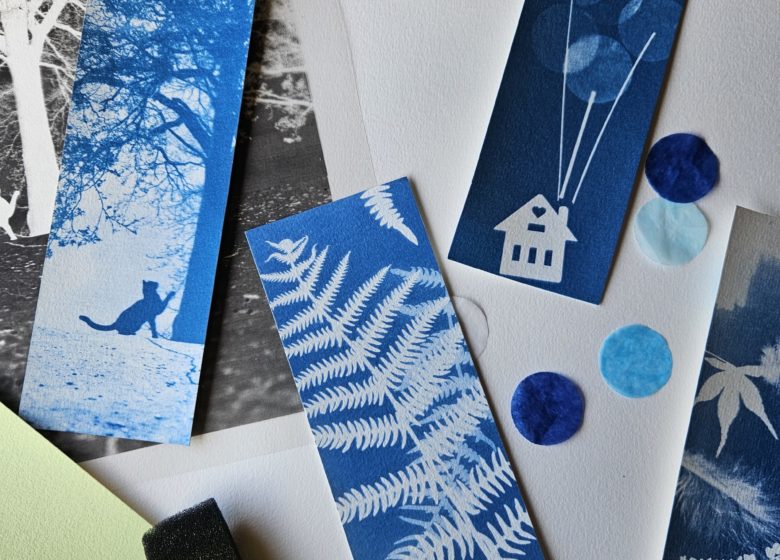 Atelier cyanotype : créez vos marques page à (vous) offrir à Noël !
