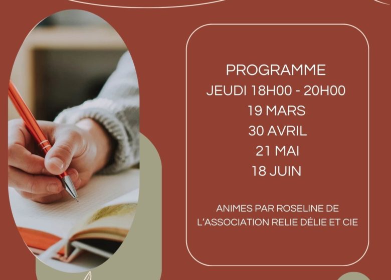 Ateliers d&rsquo;écriture