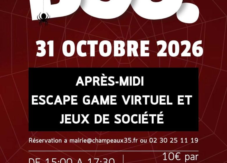 Après-midi escape game virtuel – Halloween