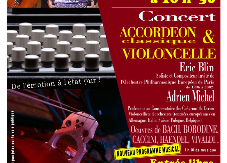 Concert accordéon et violoncelle