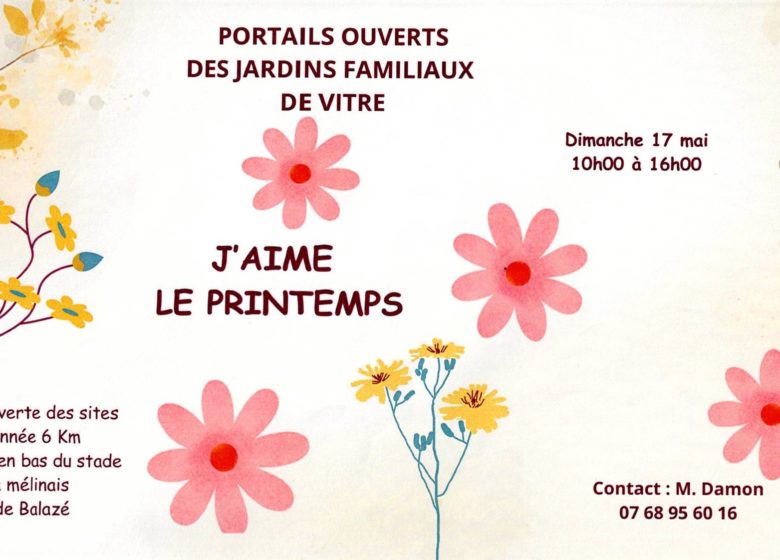 Portails ouverts des jardins familiaux de Vitré