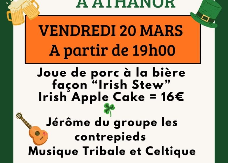 Soirée de la Saint-Patrick à Athanor